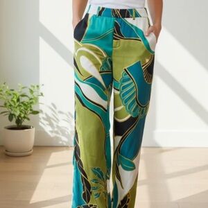 Elie Tahari Silky Flora Lounge Pants NWT